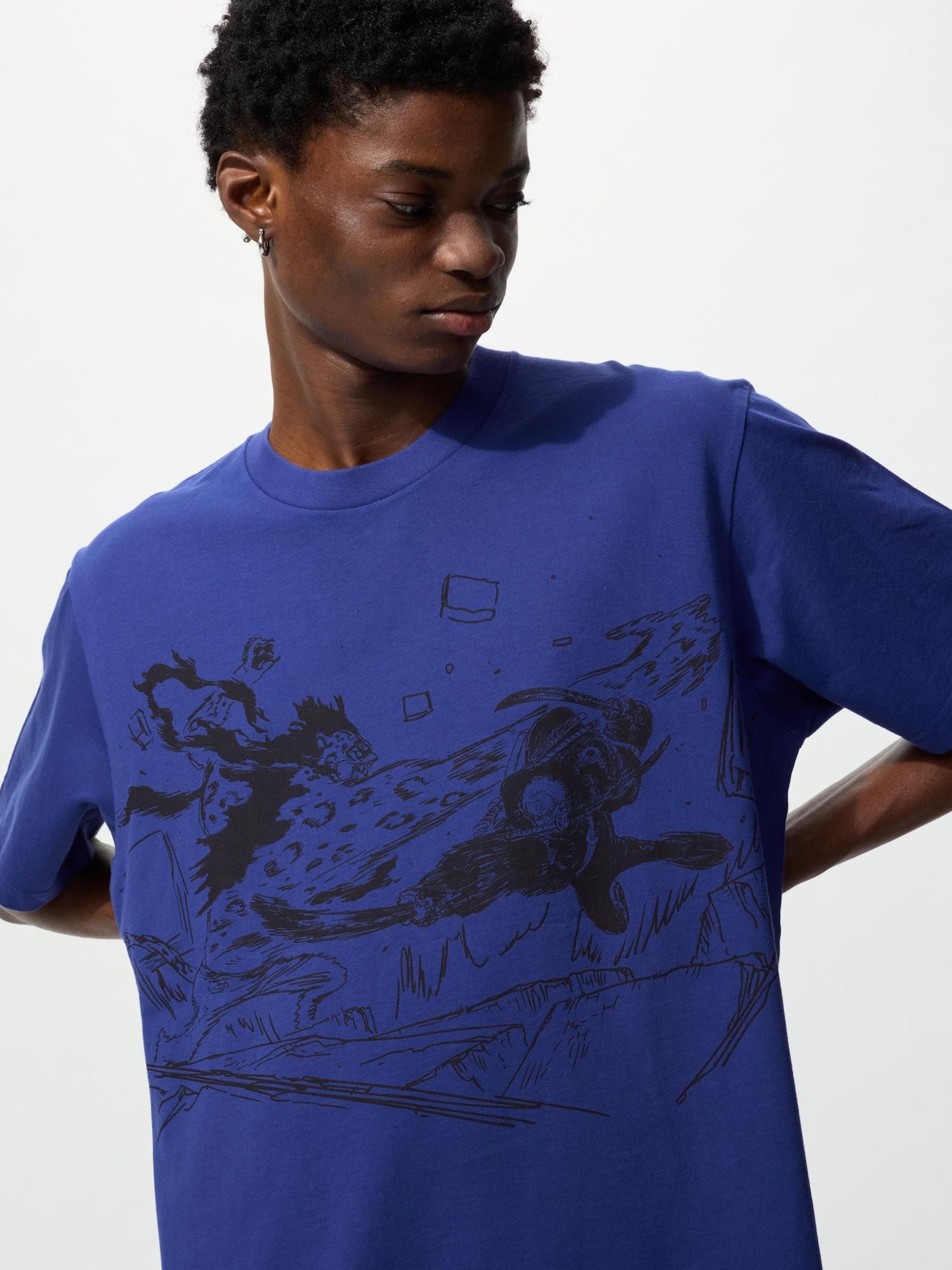 

Uniqlo One Piece Графическая футболка с коротким рукавом uT 67 BLUE/UNISEX S