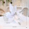 Floral Christmas Arrangement Faux Fabric Flowers Holiday Home Party Decoration