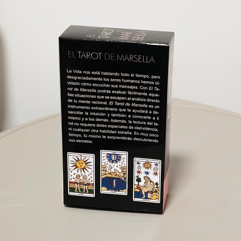 Das Marseille-Tarot(Spanische Ausgabe) 78 Stück Tarotkarten basierend auf dem Marseiller System - 10,3*6cm