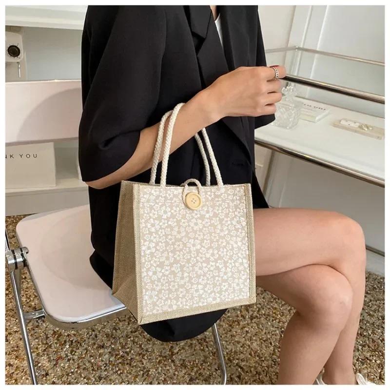 Ins Сумки для обеда для женщин Маленькая сумка для обеда с узором «гусиные лапки» Сумка — фото 4