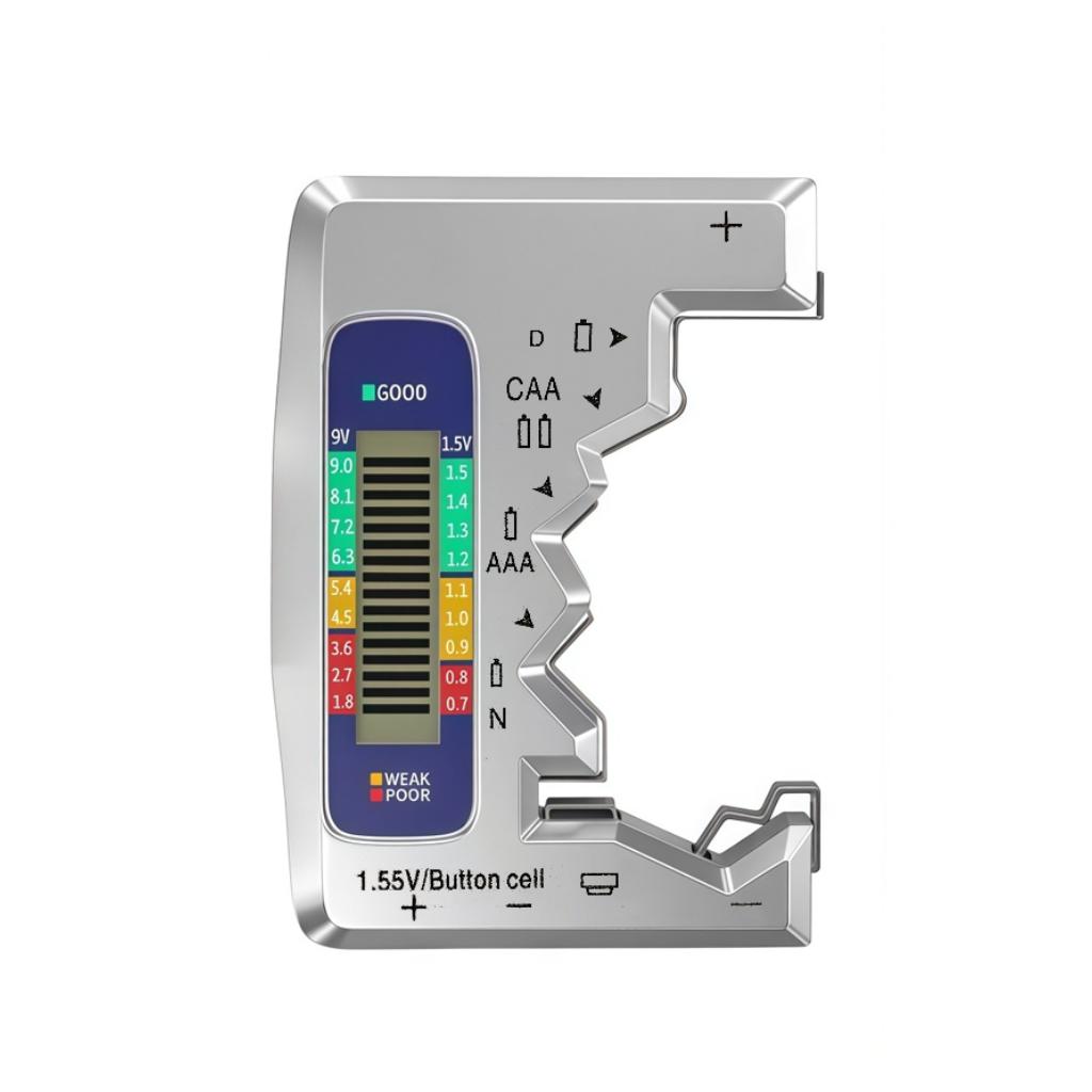 BT-886 Portable Battery Capacity Indicator with Digital Display - Compact Battery Tester for Voltage and Capacity Measurement