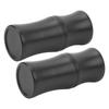 2Pcs Plastic Billiard Cue Joint Protectors Black Pool Cue Stick Joint Protectors Billiard