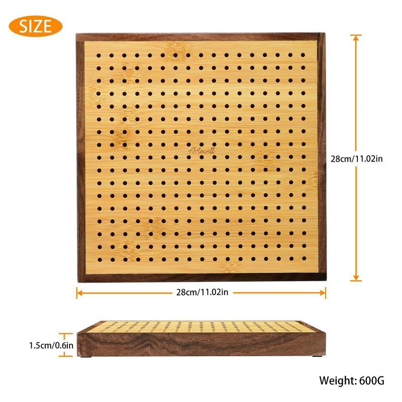 Adjustable Wooden Blocking Board for Granny Square Crochet Board Crafting Blocking Board  with Holes For DIY Knitting Crochet