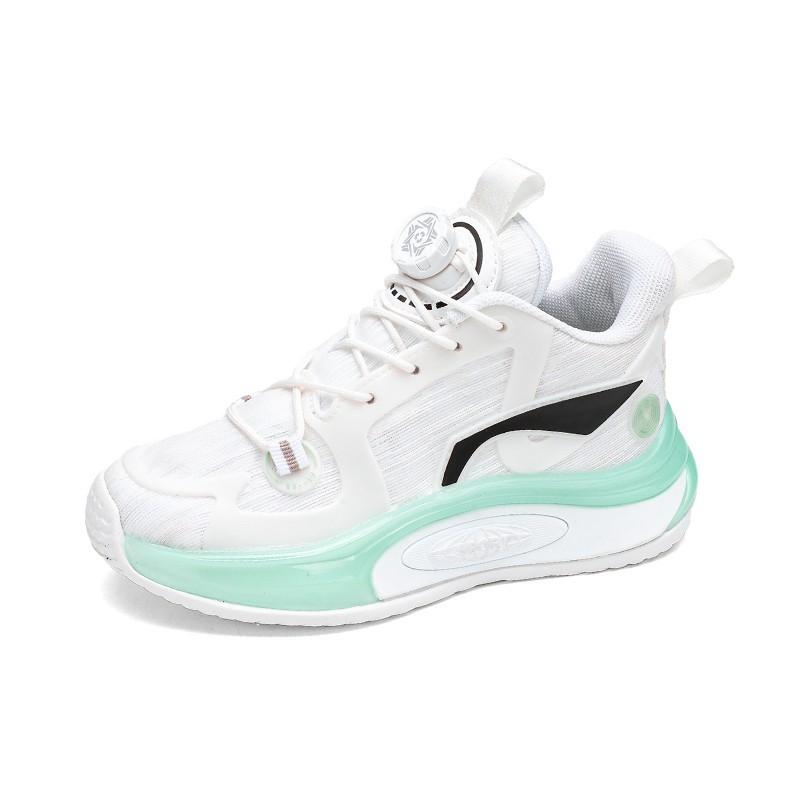 Children's sports shoes luminous casual trendy shoes breathable mesh basketball shoes student teenager rotating buckle running shoes