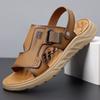 2025 Brand Hot Men's Outdoor Breathable Non Slip Sleeve Sandals Summer Men's Comfortable Soft Bottom Casual Beach Shoes