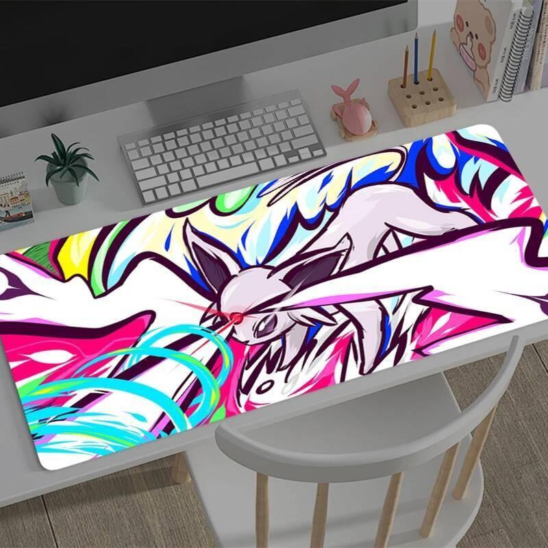 Mousepad New PPokemons EEevees Large Mouse Mat MousePads Game Office Laptop Carpet Soft Antislip Desktop PC carpet Mouse Pad