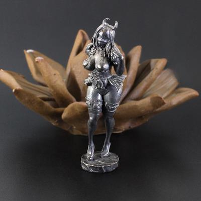 Ottone In Piedi Cartone Animato Bellezza Miniature Statuette Scultura Ornamento Decorazione Casa Ufficio Studio Artigianato
