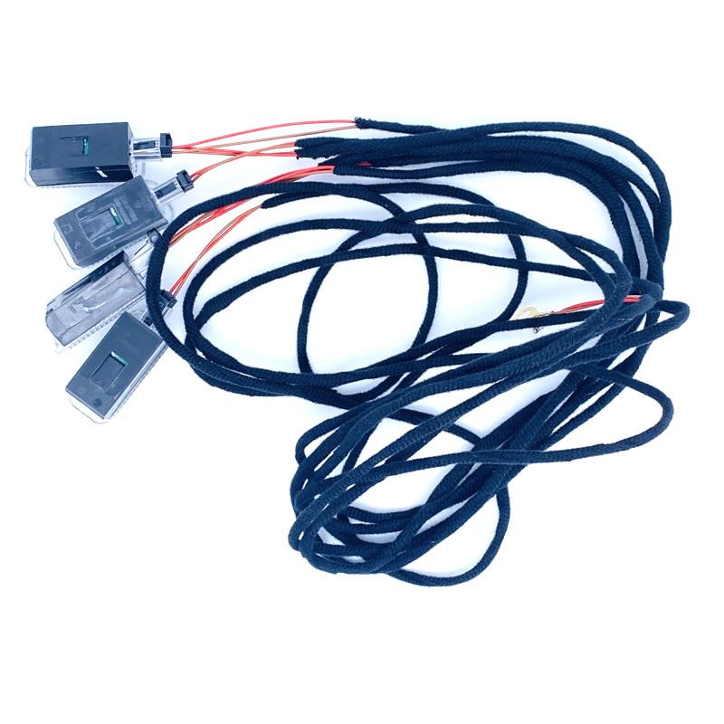 Car interior Foot Space lamp LED Footwell Light Cable For Passat B6 B7 Golf 5 MK5 6 MK6 SEAT Toledo Leon A3 A4 A5 A6 A8 Q3 Q5 Q7