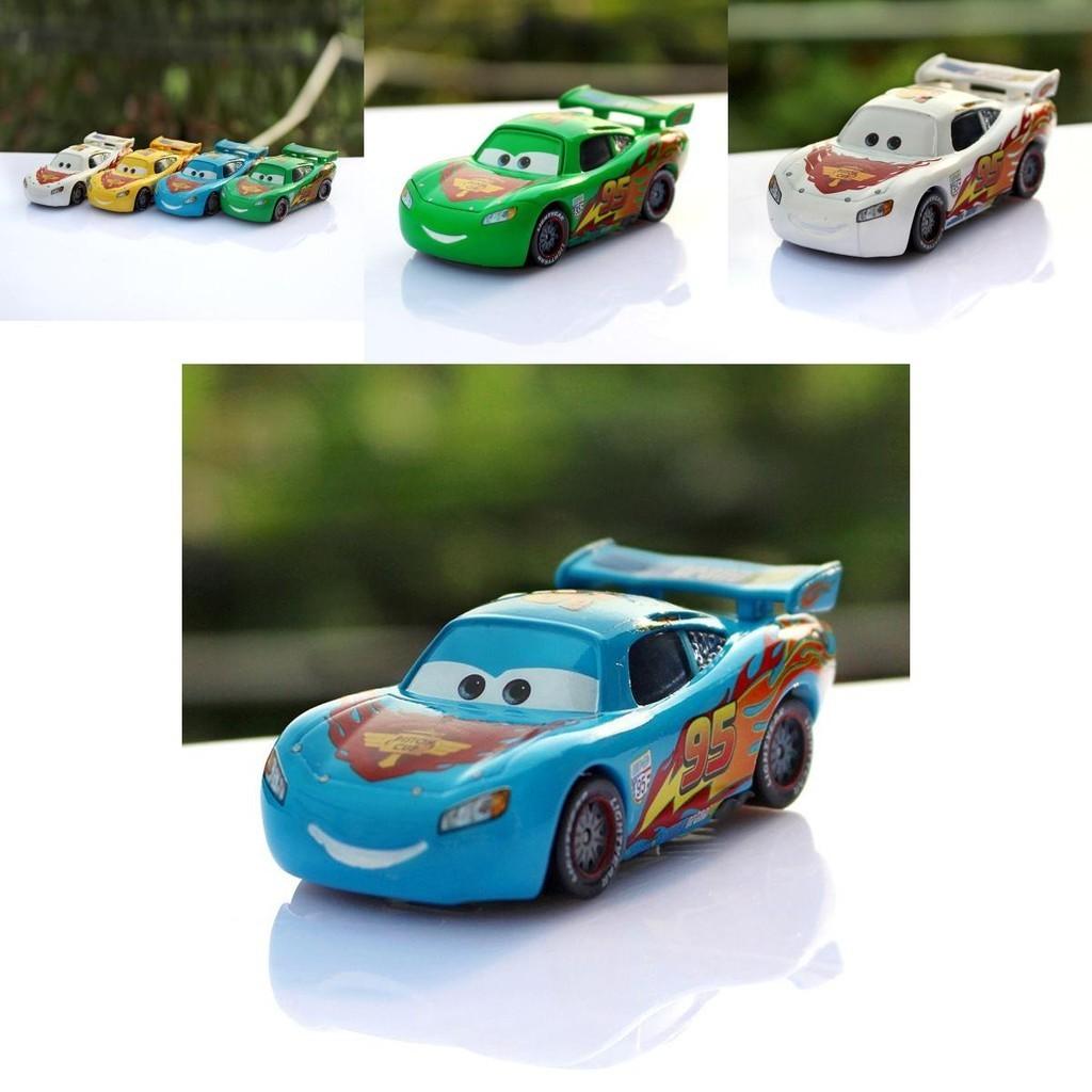 Delightful Cars 95 Yellow Blue Green Mcqueen Alloy Childrens Toy Car Model For Joyful Playtime