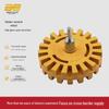 Pneumatic Deburring & Polishing Wheel - 3.5" & 4" Rubber Discs with Adhesive Sticker for Cars