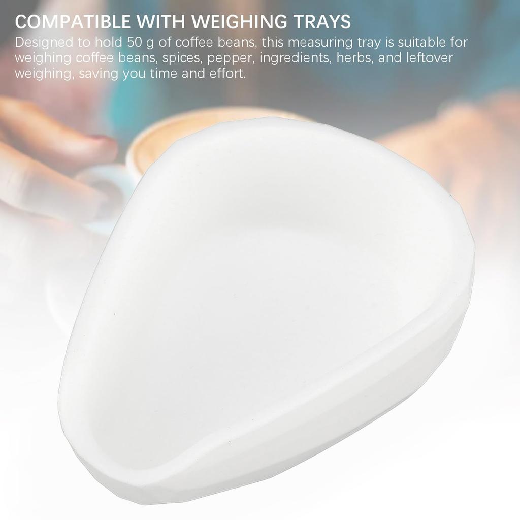 Coffee Bean Dispensing Cup, Shape-Adjustable Dispensing Tray, 50g Capacity, for Coffee Beans, Tea Leaves, Spices, Herbs, Seamless Pouring, Food-Grade