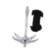 3.2kg Marine Anchor with 20m Rope Portable Folding Carbon Steel Galvanized for Boat Kayak