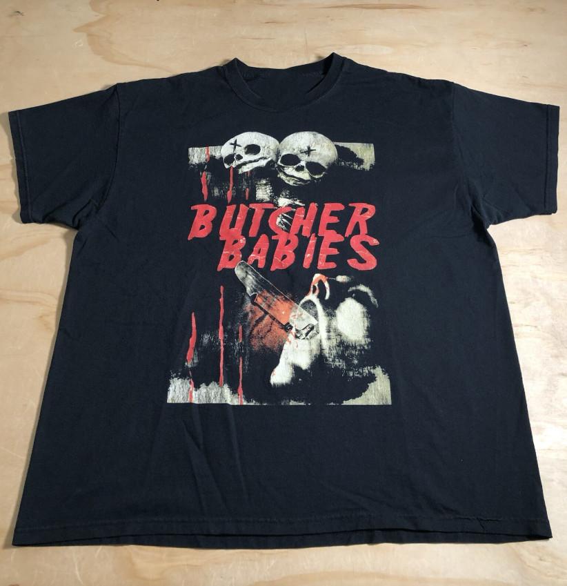BUTCHER BABIES Graphic Band  Tee Unisex Shirt ED647 Unisex T-Shirt L