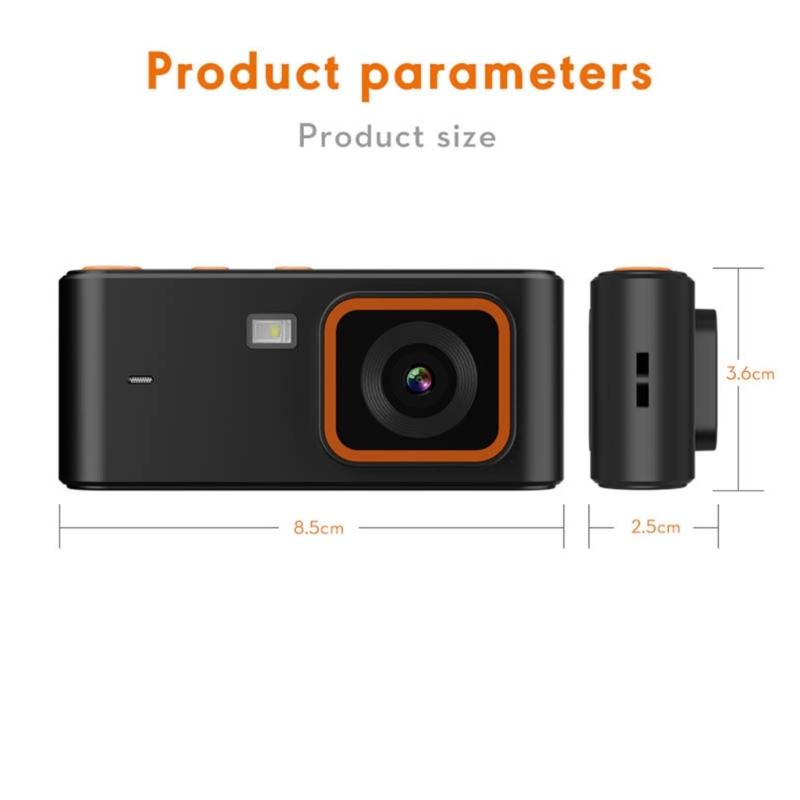 Styles Mini Digital Camera 12MP Resolution 1080P Recording Builts In 8 Filters USB Portable ABS Plastic Travel Gadget