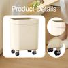 Trash Can Garbage Sturdy Ergonomic Large Capacity Household Waste Bin Wastebasket for Toilet
