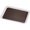 Akebono Sangyo Square Made In Commercial Removable Mat for Clear Magic Tray Tray, Brown, Mini, Japan, Use, Non-slip, Stable, Washing, MT-1042