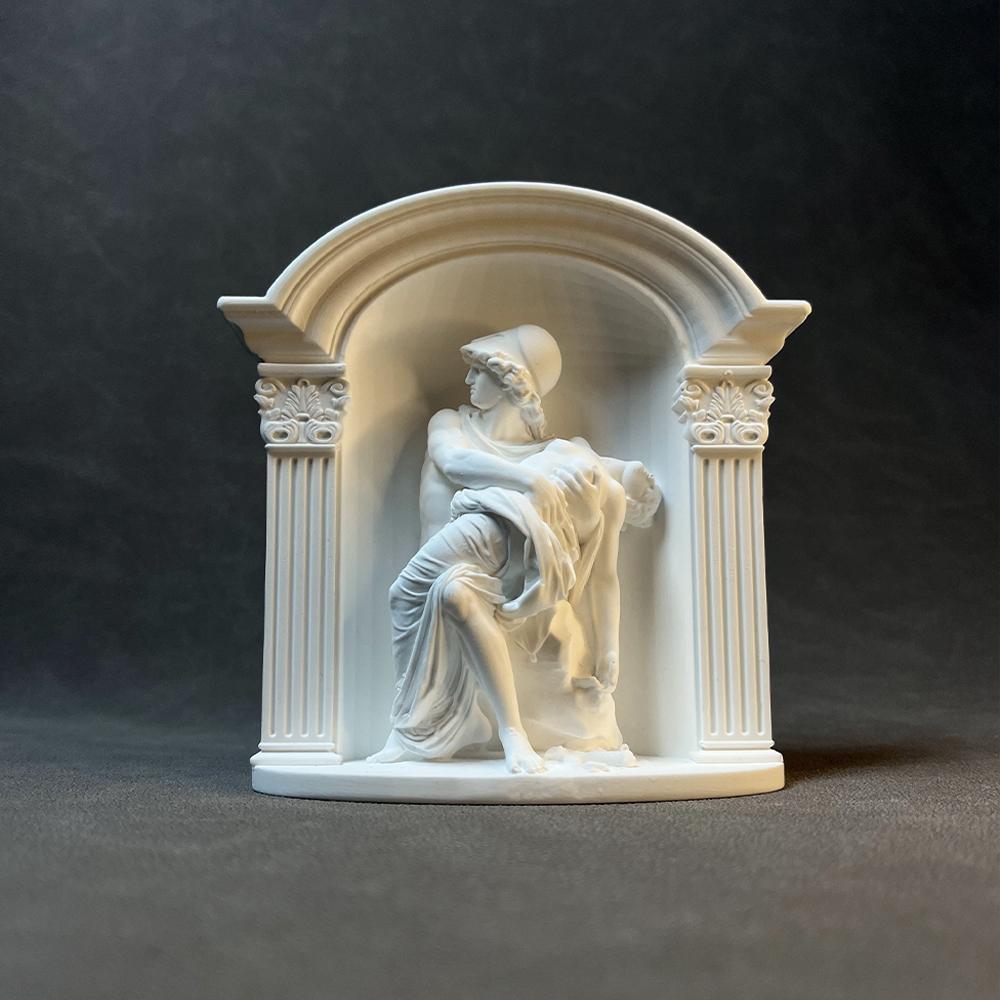 Artistic Plaster Statue Venus Died Retro Sculpture Roman Warrior Decorative Figurines Home Decoration Accessories