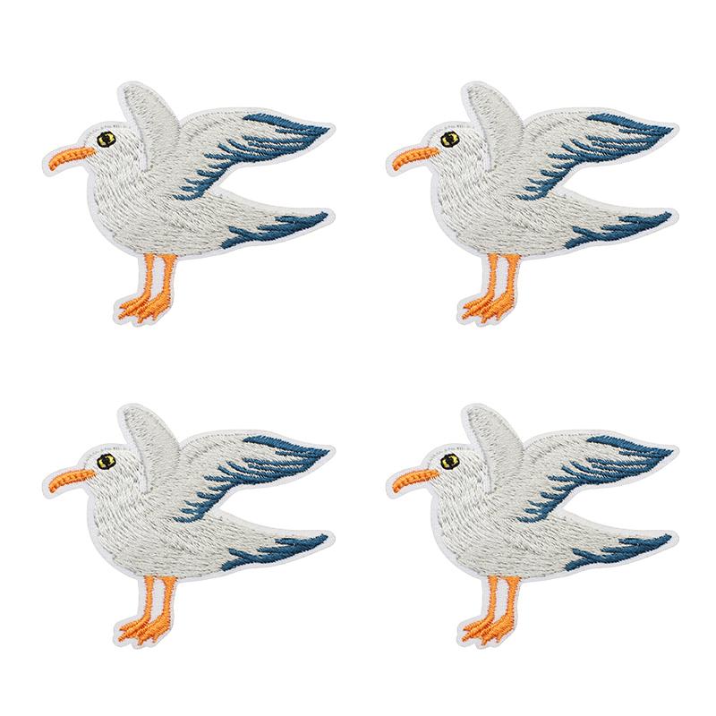 10pcs Luxury Cruise Ship Embroidery Patch Sea Trip Blue Whale Iron On Patches For Clothes Jackets Backpack Sew Stickers Badge 