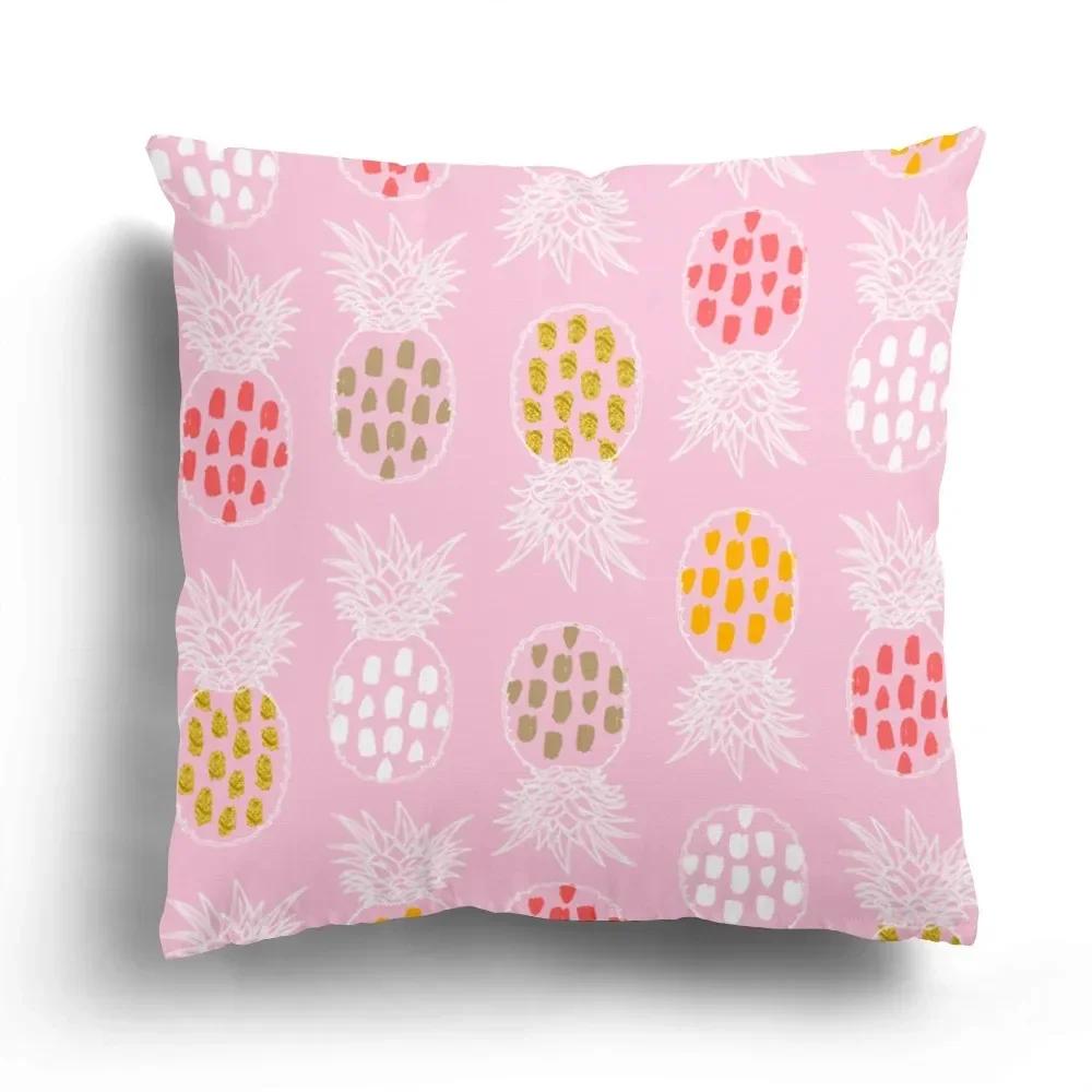 Office Sofa Car Cushion Cover Luxury Home Decoration Pillow Cover Creative Leaves Tropical Plant Pattern