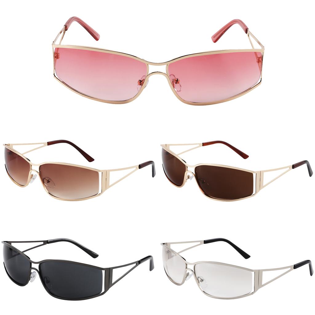 Fashion Women'S Sunglasses  Sun Glasses For Women Metal Frame Trendy Classic Vintage Style Eyeglass For Travel Shopping Uv400