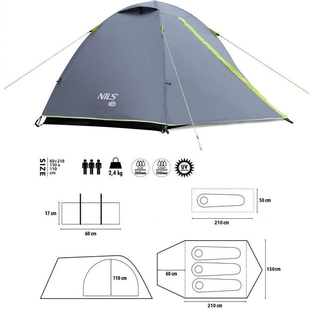 Палатка кемпинговая Nils Camp Explorer NC6004