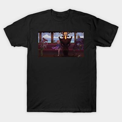 Men Black Print T-shirt Last Train Home No-Cut Transfer Paper Print Cotton Tshirt