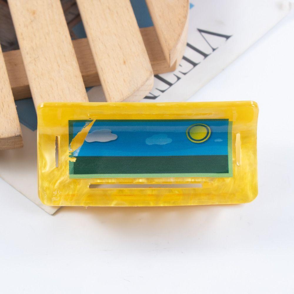 Imitation Acetic Acid Hair Claw PVC Mouse Arrow Grip Clip Simple Cartoon Hair Clips