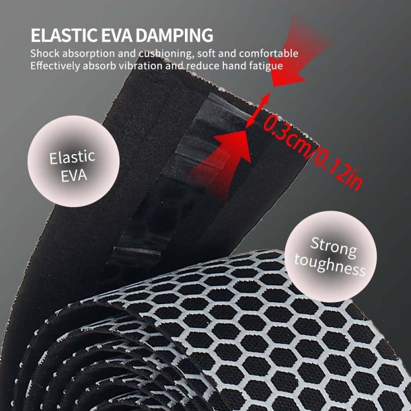 Road Bike Silicone Handlebar Tape, Honeycomb Texture Sweat-Absorbent Non-Slip Breathable Wrap for Drop Bar, Cycling Accessories