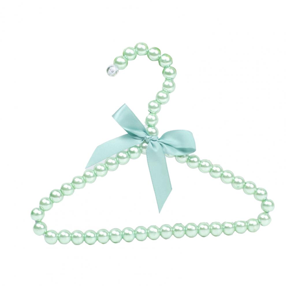Modern Faux Pearl Hanger with Bow Non-slip Cute Bow-knot Small Clothes Rack
