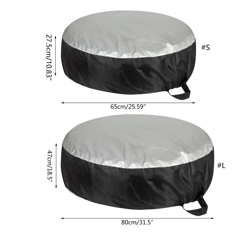 13-23inch Car SUV Tire Cover Case Spare Tire Wheel Bag Tyre Spare Storage Tote Polyester Oxford Cloth Wheel Protection Cover