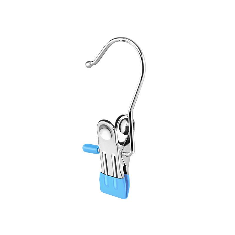 Stainless Steel Multifunctional Clips & Hooks for Clothes, Hats, and Socks Drying
