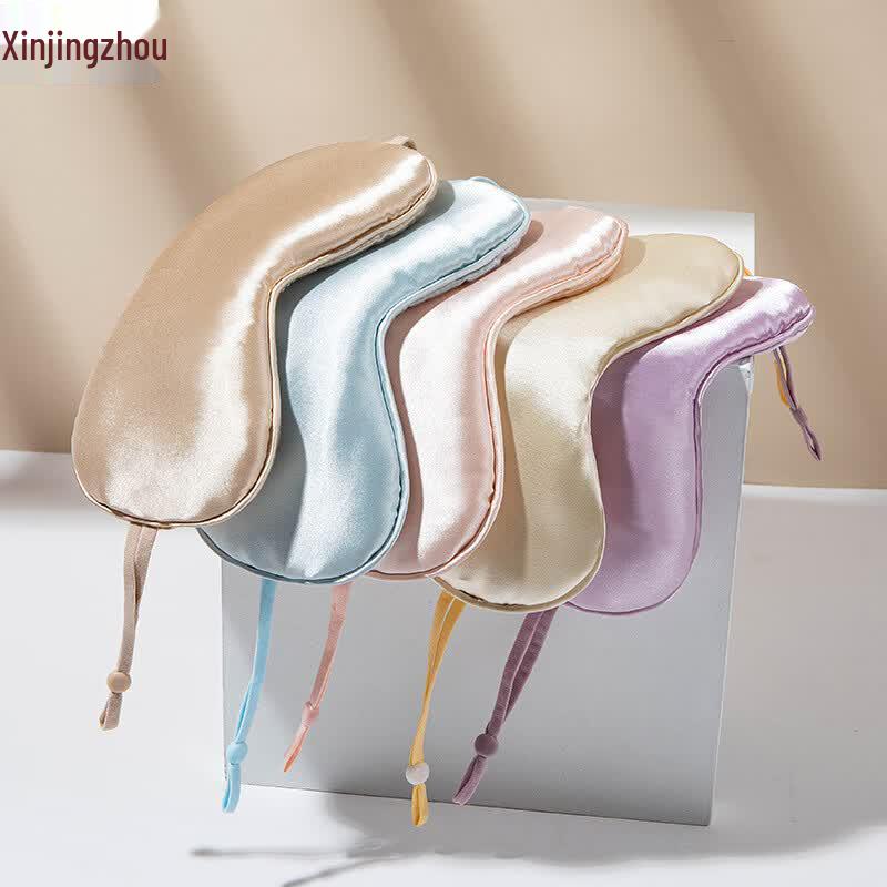 Imitation Silk Sleep Mask with Ear Hooks