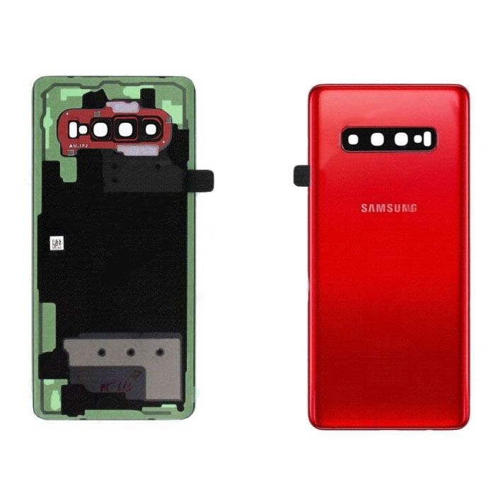 Battery Cover / Back Glass - SAMSUNG - Galaxy S10+ (G975F) - Red - Original