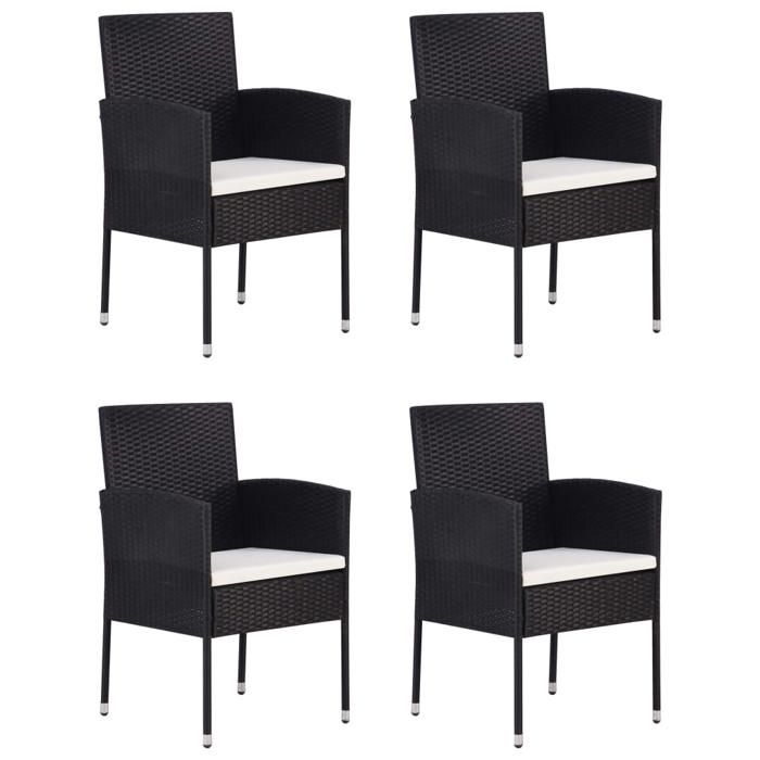 VidaXL 5-Piece Garden Dining Set Patio Dining Furniture Terrace Dining Table and Chairs Living Room 3067832