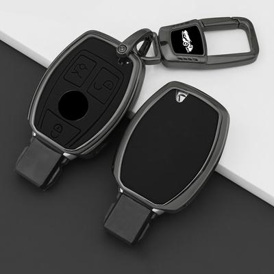 2 3 Buttons Zinc Alloy Leather Car Key Case For Mercedes Benz W205 W213 W204 W176 W212 W177 Glc Cla Amg A B C E S G Class