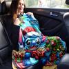 1pc Stitch Printing Blanket - Soft, All-Season Throw for Office Blanket,Personalized Gift with Adorable Cartoon Design
