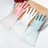 Guantes de látex impermeables para lavar platos, para mujer, duraderos, para limpieza de cocina, tareas domésticas, herramientas para lavar platos