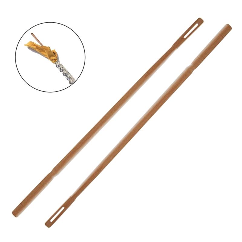 Flute Cleaning Rod with Black Cleaning Cloth Sets Flute Piccolo Cleaning Swabs
