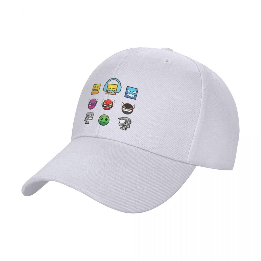 Geometry Dash Baseball Cap Unique Hats Tactical Cap Golf Cap Ladies Mens