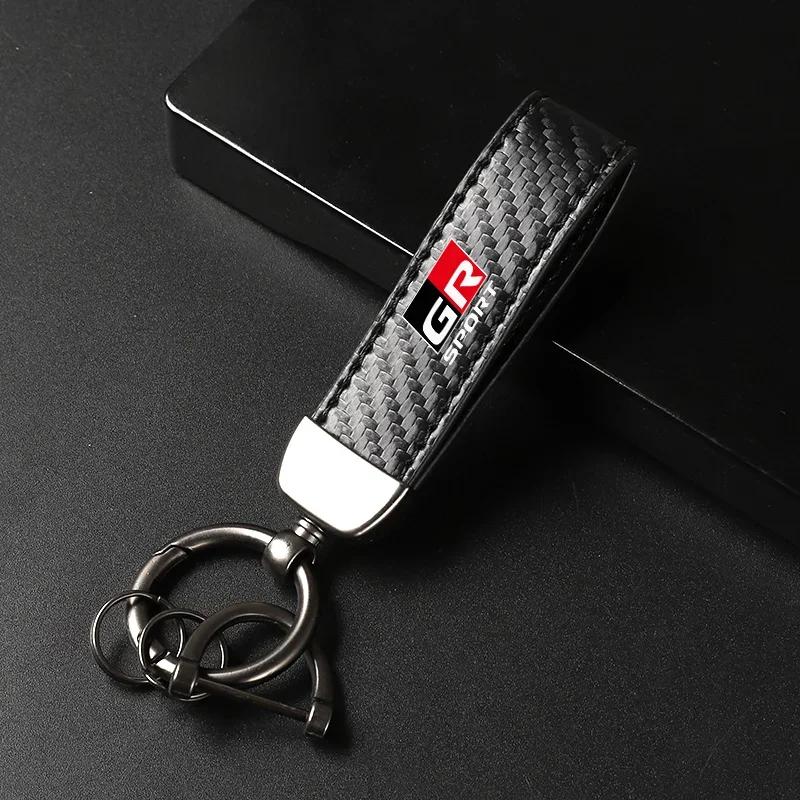 

Car Keychain Horseshoe Buckle Jewelry for Toyota GR GAZOO RACING Toyota Yaris Hilux Corolla Prius Car KeyChain Accessories