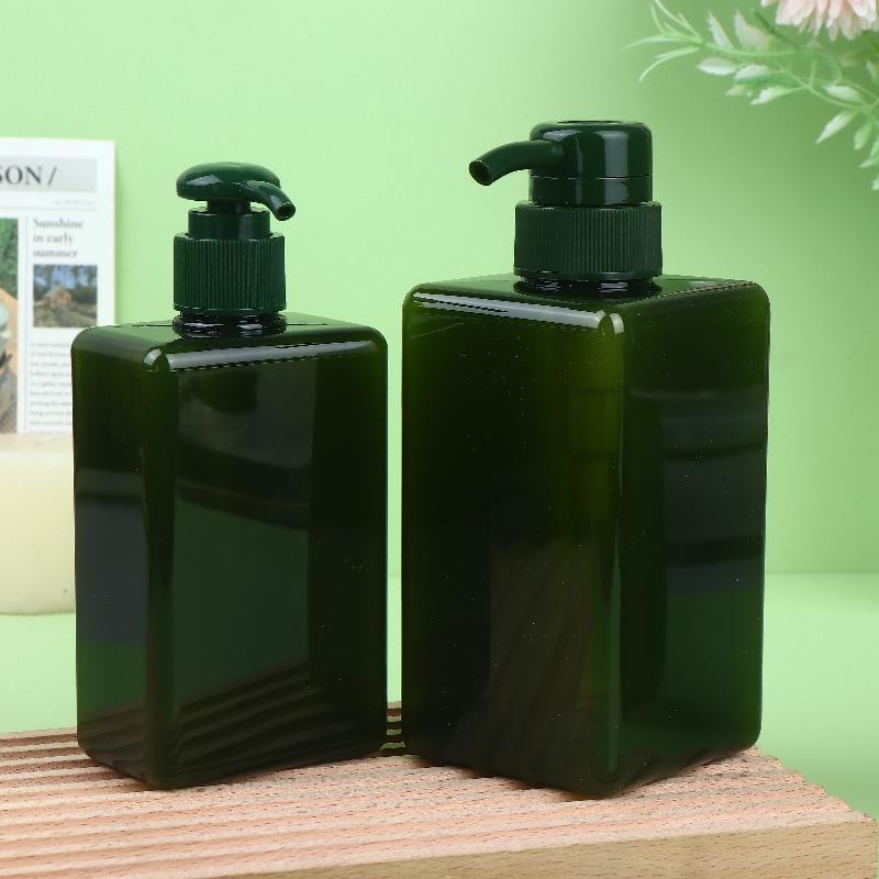 100-650Ml Square Bathroom Soap Dispensers Refillable Shampoo Shower Gel Holder Portable Travel Dispenser Empty Bath Pump Bottle