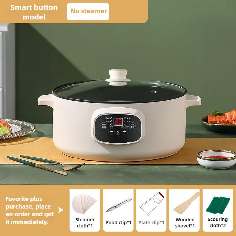 Multi Functional Household Electric Steaming Pot Large Capacity Electric Steamer Kitchen Food Processing Electric Heating Pot