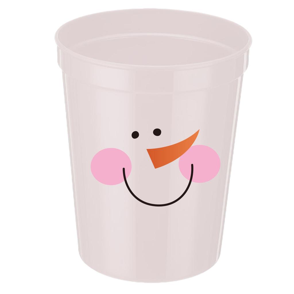 16oz Christmas Cups 1pcs Christmas Plastic Cups Bulk Reusable Plastic Cups Christmas Party Stadium Cups