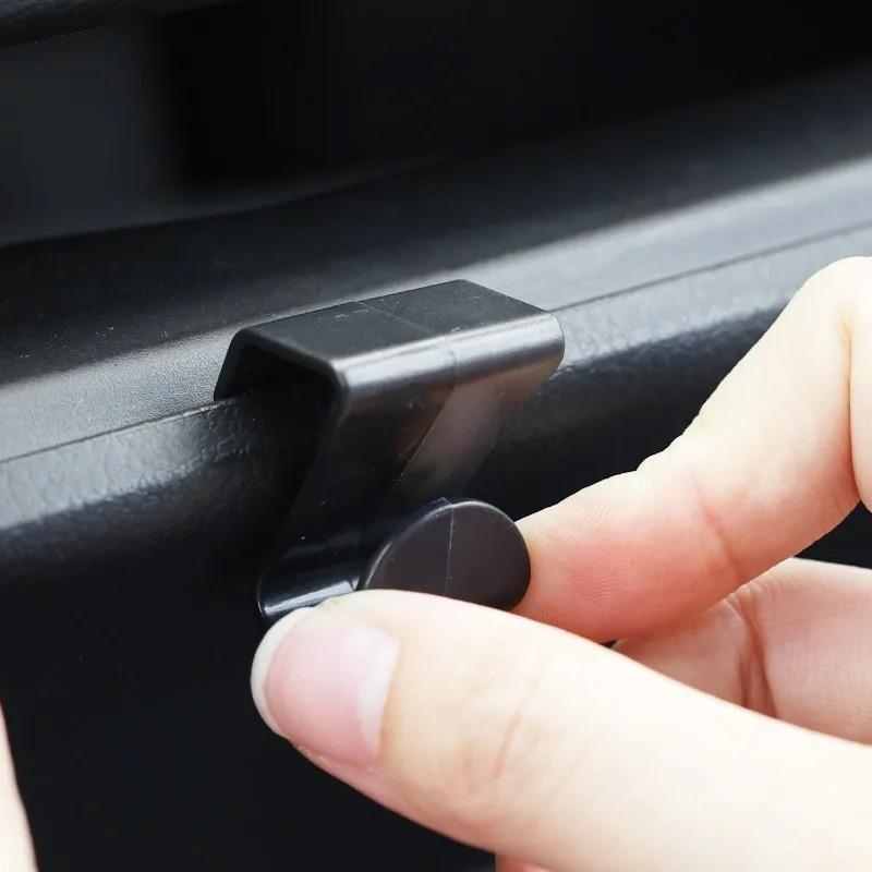 Safe Car Passenger Hook ABS Car Co-pilot Glove Box Hook Multi-Function Hidden Mini Storage Clips Seat Storage Organizer