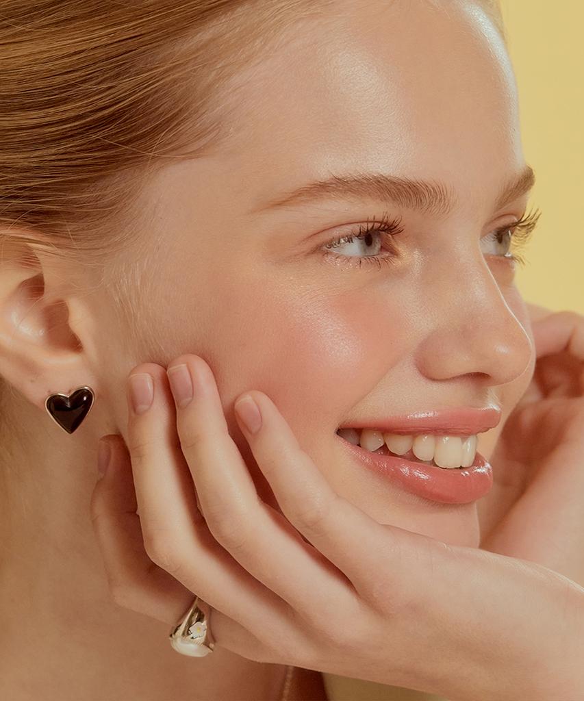 Tatiana Asymmetrical Heart Earrings Ec1906
