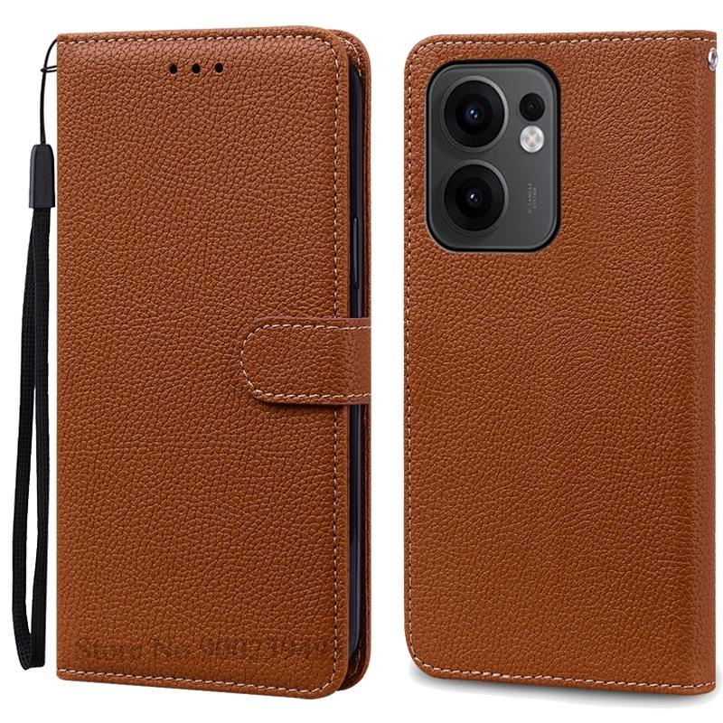 Reno 13F Case For Oppo Reno 13F Case Leather Flip Wallet Cover For Oppo Reno 13F 5G Case Soft Book Cover Coque Fundas Shell