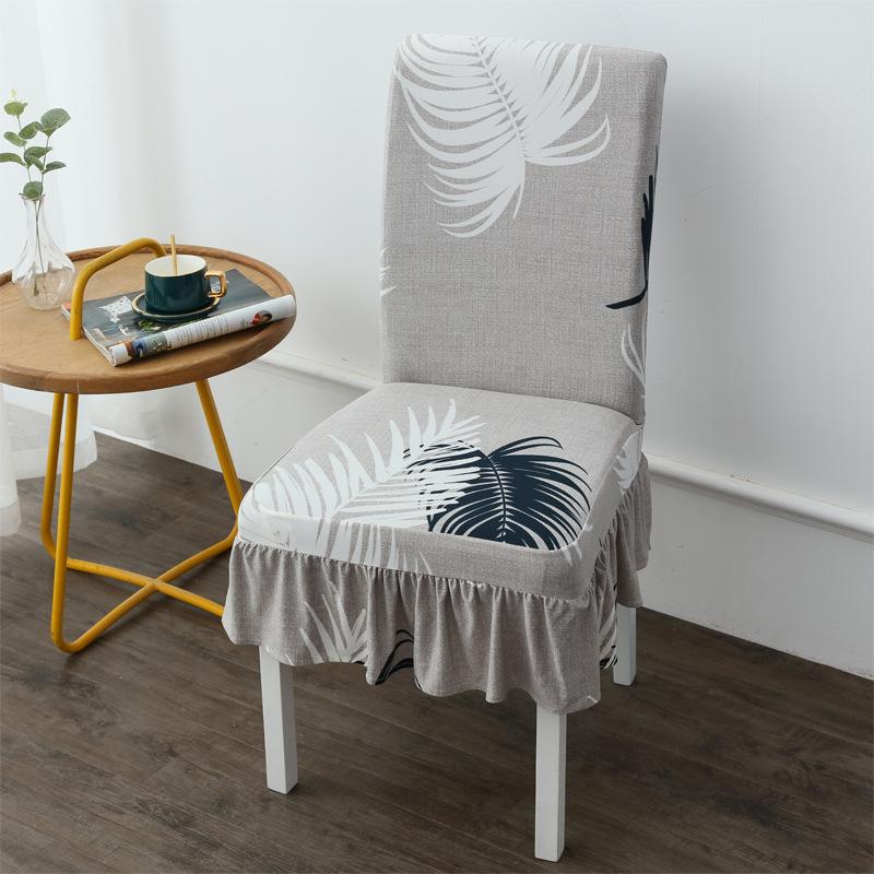 Household One-Piece Chair Cushion Set Elastic Universal Dining Chair Cover Seat Cover Dining Table Chair Covers Stool Cover