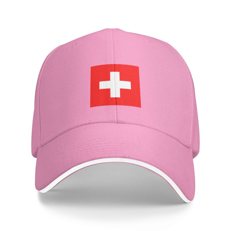 Classic Flag Of Switzerland Baseball Cap for Women Unisex Adjustable Dad Hat Sports