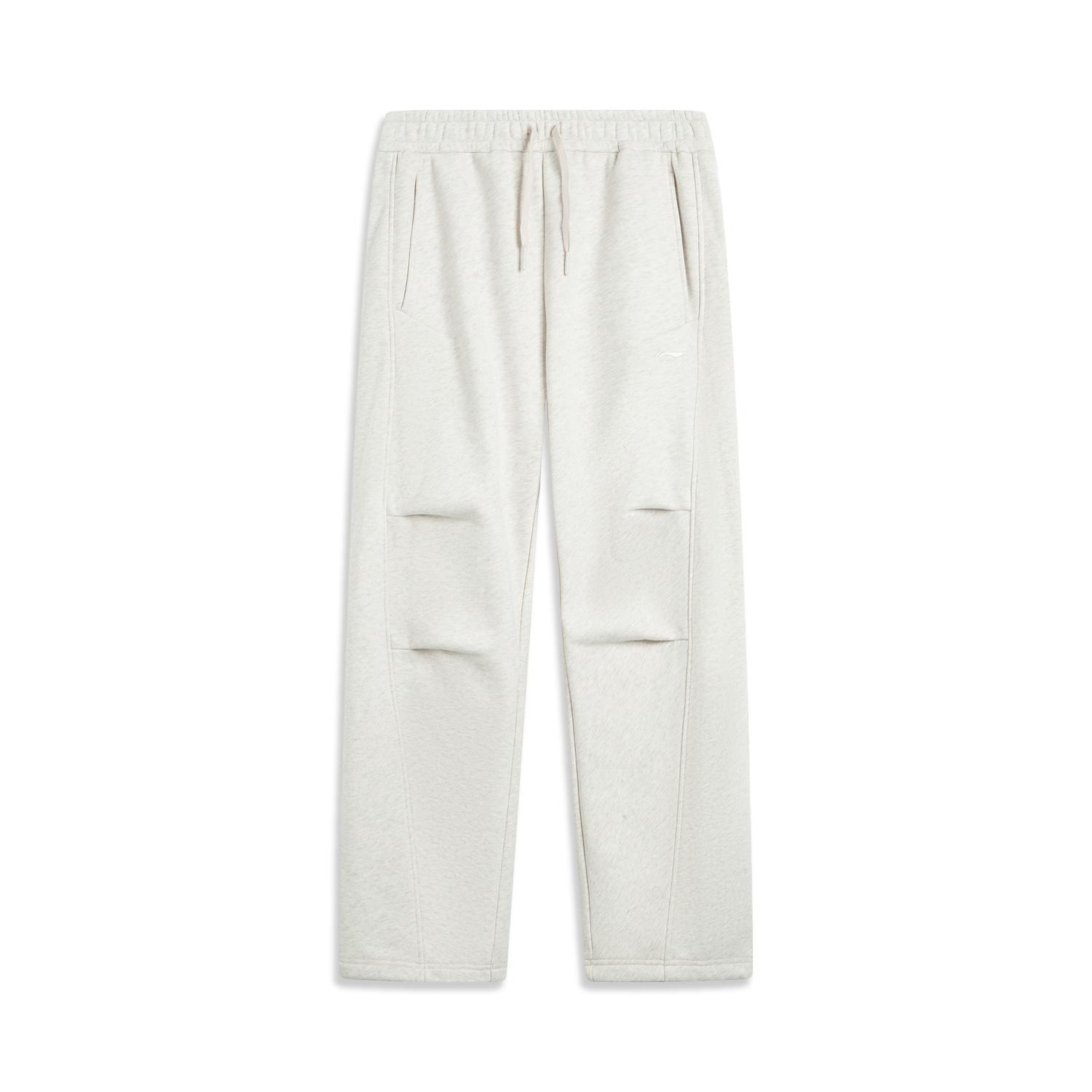 

Серия спортивного образа жизни Li Ning Простые универсальные повседневные флисовые теплые вязаные джоггеры прямого кроя Женские джоггеры Цветочно-серый Плиточно-серый AKLV956-4 XS