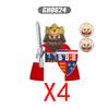 MOC Medieval Building Blocks Castle Knights Army Soldiers Warrior Accessories Warhorse Helmets Shields Armor Toy Gifts S036 DIY
